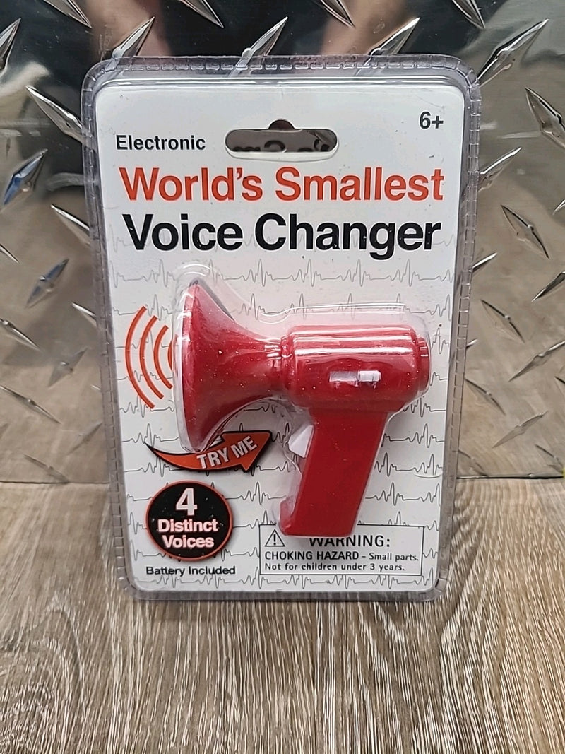 Mini Voice Changer Megaphone with 4 Voice Effects – Compact Red Toy