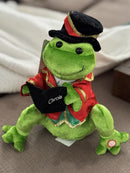 Retro 2006 Gemmy Dancing Animated Frog Sings "Deck The Halls"