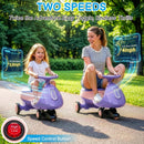 12V Electric Wiggle Ride-On Car with Pedal, 2-in-1 Rechargeable Battery System