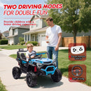 24V 400W Children’s Electric UTV with Remote Control, 4-Wheel Suspension, Bluetooth, MP3, and LED Lights