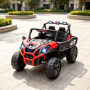 Red Dual Seat 24V Kids Electric Vehicle with Remote Control & LED Illumination