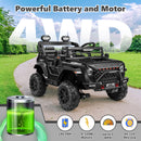 24V Electric Power Wheels Car for Kids with Parental Remote and Music, 5mph
