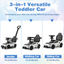 Maserati Licensed 3-in-1 Push and Ride Car for Kids