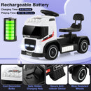 Dual Function Electric Ride-on Truck for Kids with Music and Horn Sound