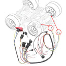 Electric Ride-On Toy Car Wire Harness Kit for 6V, 12V, and 24V Models