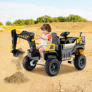 24V Electric Ride-On Excavator with Remote Control and 4WD Capability