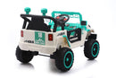 Green 12V Electric Ride-On Car with Remote Control, LED Lights, and Music Player for Kids