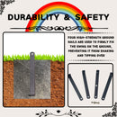 5-in-1 Rainbow Color Swingset with Textilene Swing and Tree Design