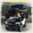 24V All-Terrain Electric Ride-On Toy with Megaphone Siren and Flashing Lights