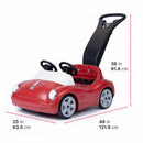Dual Seat Push-Along Roadster for Kids
