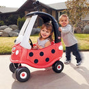 Ladybug-Themed Cozy Coupe Ride-On Car for Children - Colorful Design, 91cm x 75cm x 42cm
