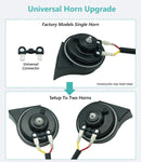 High-Volume Dual Tone Car Horn Kit with 1 to 2 Splitter for Snail Train Sounds