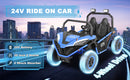 24V Kids 2-Seater Electric Ride-On UTV Truck with 4WD and 320W Motor, Remote Control