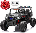 24V 2-Person Electric Car for Children, 800W Powered UTV Toy, 5MPH Spacious Side by Side