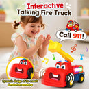 Musical Interactive Fire Truck Toy for Toddlers Aged 1-3