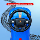 Hot Wheels - Foot-Powered Ride-On Toy with Smooth-Rolling Wheels and Storage Compartment