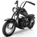 Black Electric Dirt Bike for Big Kids - 15mph & 150lb Capacity - 24V Ride-On Toy
