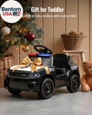 Dodge Police Electric Ride-On Car for Toddlers 1-3 with Lights and Horn