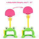 Adjustable 3-in-1 Basketball Hoop Set for Kids with Activity Center and Balls