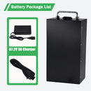 High-Performance 60V 20Ah Battery with 50A BMS for 100W-2500W Fat Tire Electric Scooter