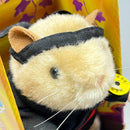 2001 Gemmy Kung Fu Fighting Hamster with Nunchucks in Black Gi