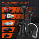 Super Loud 12V Train Air Horn Kit with 4 Speakers for Trucks and Cars
