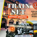 Battery-Powered 17-Piece Train Set with Lights & Sounds for Ages 3+ by Huajun Toys