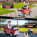 12V Electric Police Car Ride-On for Kids with Adjustable Speed Settings