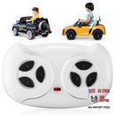 2.4G Wireless Remote Control Electric Car for Kids, White 12V Remote