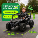 24V Ride-On UTV for Kids 3-5 with 2.4G Remote Control, Dual 80W Motors, and Four-Wheel Suspension