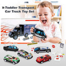 Compact Vehicle Playset with 12 Die-Cast Cars for Ages 3-7