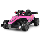 Electric Pink Racing Truck for Kids with Remote Control, MP3 Player, and Lights