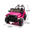 12V Electric Ride-On Car for Kids with Parental Control, Dual Drive, and Four-Wheel Suspension