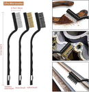 12-Piece Wheel and Tire Cleaning Brush Set with 17-Inch Long Brush and Short Handle