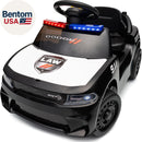 Dodge Police Electric Ride-On Car for Toddlers 1-3 with Lights and Horn