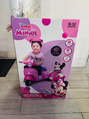 Minnie Mouse Ride-On Scooter with Sidecar and 6V Battery for Ages 8 - 30 Months