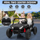 24V Electric 4-Wheel UTV Ride-On Car for Kids with Remote Control - Black