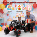 24V Black Electric UTV Ride-On Car for Kids with 400W Motor and Remote Control