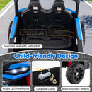 12V Electric Kids UTV with Removable Trailer, Remote Control, 3 Speed Settings, and LED Illumination