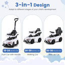 Toyota Licensed Push Car with Parental Control Handle and Safety Features