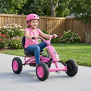 Kids 4-Wheel Pedal Go-Kart with Steering Handlebars for Toddlers
