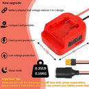 18V to 12V Battery Converter with USB and Type C Ports for Power Wheels