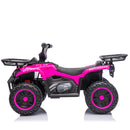 24V 80W Children’s Off-Road ATV with Non-Slip Tires, LED Illumination, Bluetooth Connectivity, and Storage Compartment