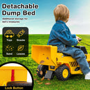 Interactive Dump Truck with One-Button Horn, Adjustable Bed, and Treaded Wheels