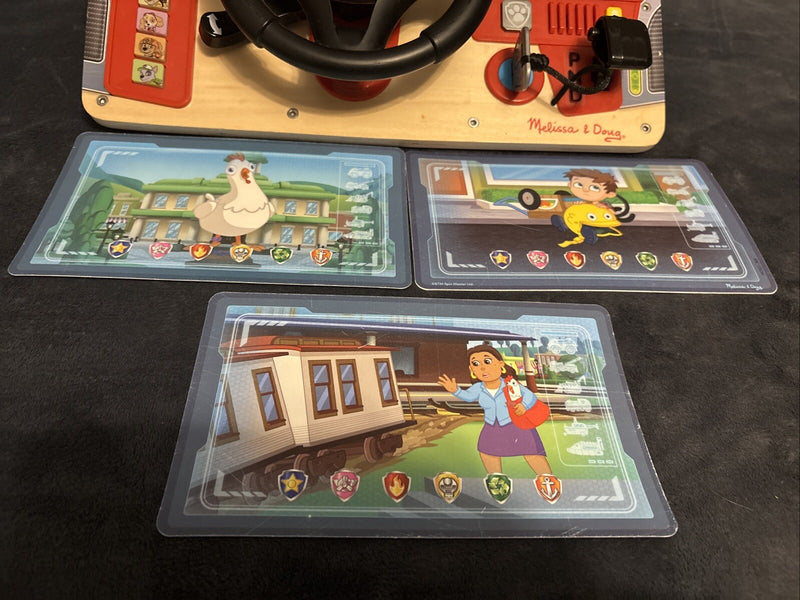 Wooden Paw Patrol Rescue Mission Dashboard with Interactive Map Cards