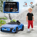 12V Licensed Audi RS E-tron GT Electric Ride-On Car for Kids, 3.1 MPH