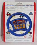 Creatoy Vintage Red Steering Wheel Toy with Lights and Sounds for Toddlers
