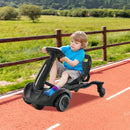 360° Spin Electric Drift Go Kart for Kids - 6V Ride-On Car in Dark