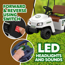 Kid Trax 12V Battery-Powered Electric Golf Cart Ride-On