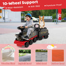 Battery-Powered Ride-On Train Toy with Under-Seat Storage and Carriage